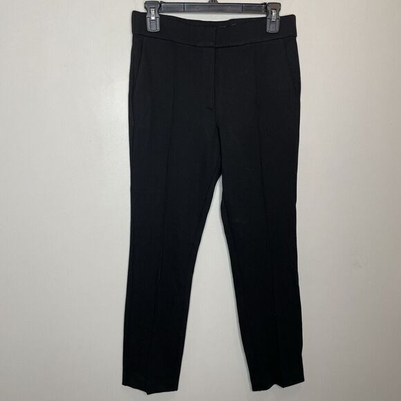 J.CREW Pants Women 8 Italian Ponte Skinny Trouser NEW Black Stretch BD303 - Picture 1 of 14